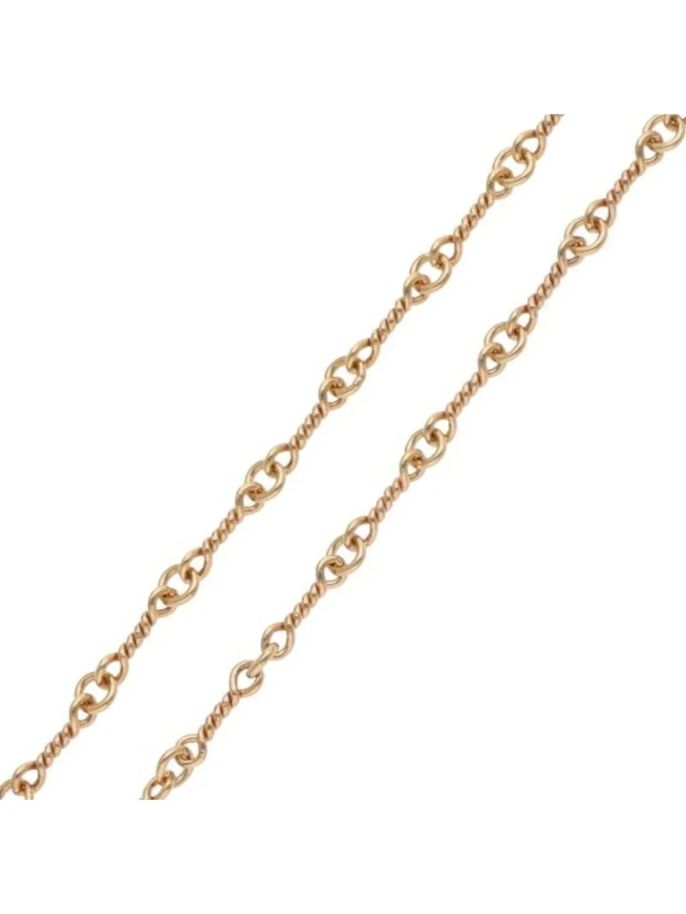 Chrome Hearts 22K Neckchain Twist Chain Gold Necklace